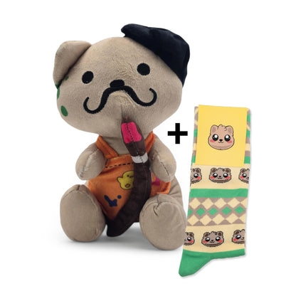 Yvraldis - Monsieur Farbenplüsch + Socken - Bundle